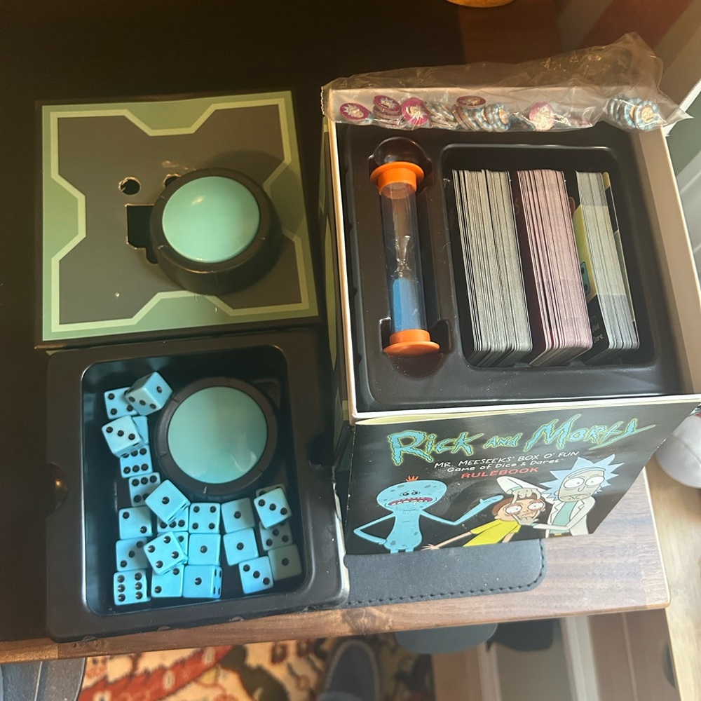 Rick and Morty Mr. Meeseeks’ Box O’Fun Board Game - adult swim game
